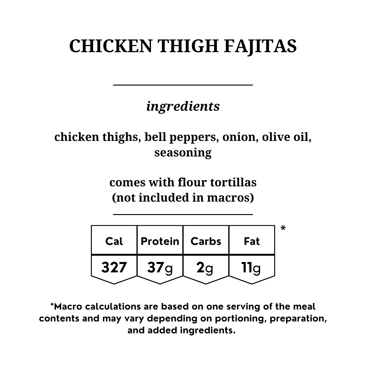 Chicken Fajitas