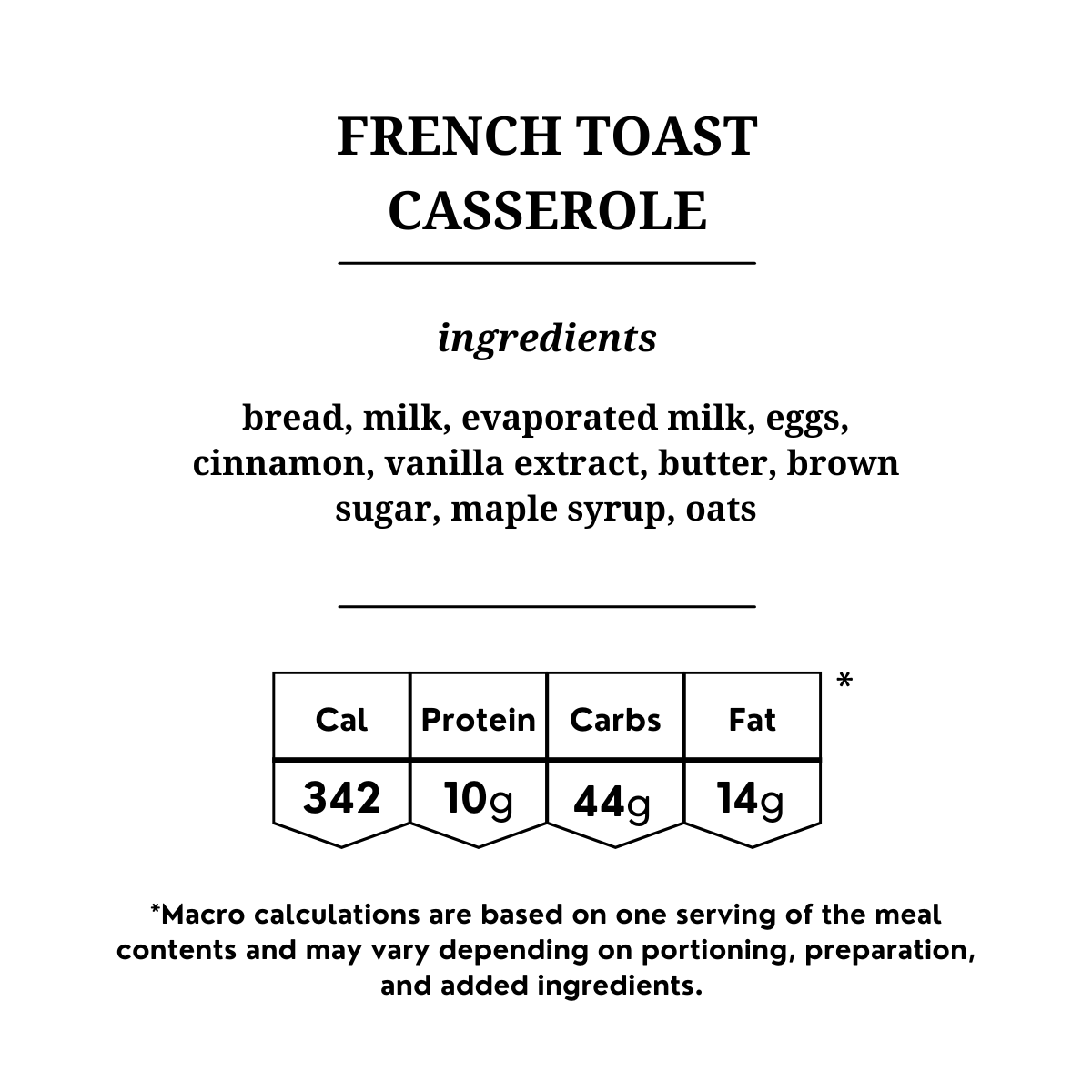 French Toast Casserole