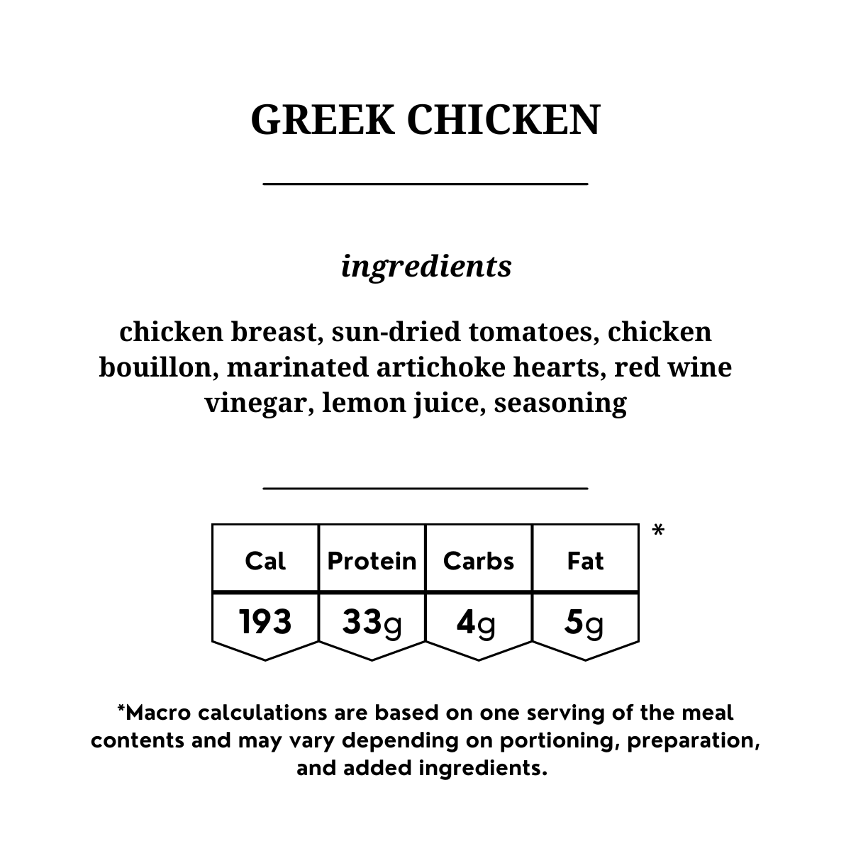 Greek Chicken