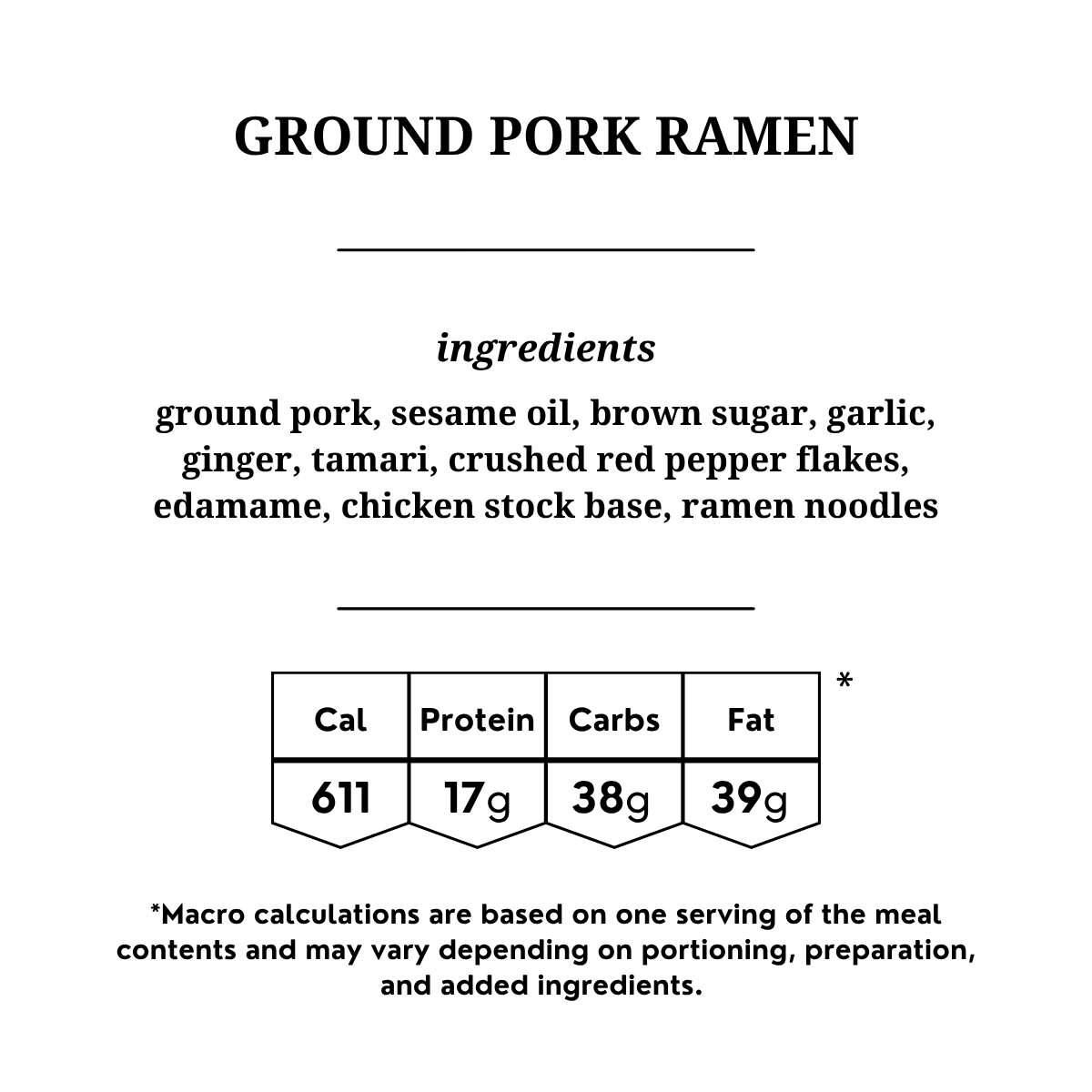 Ground Pork Ramen