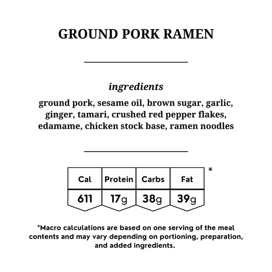 Ground Pork Ramen
