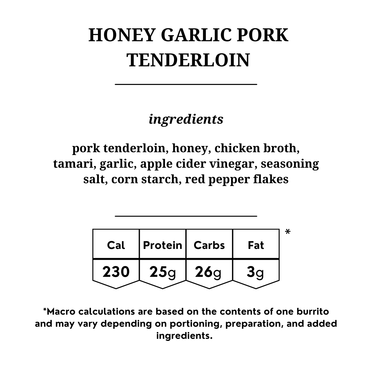 Honey Garlic Pork Tenderloin