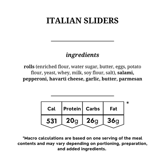 Italian Sliders