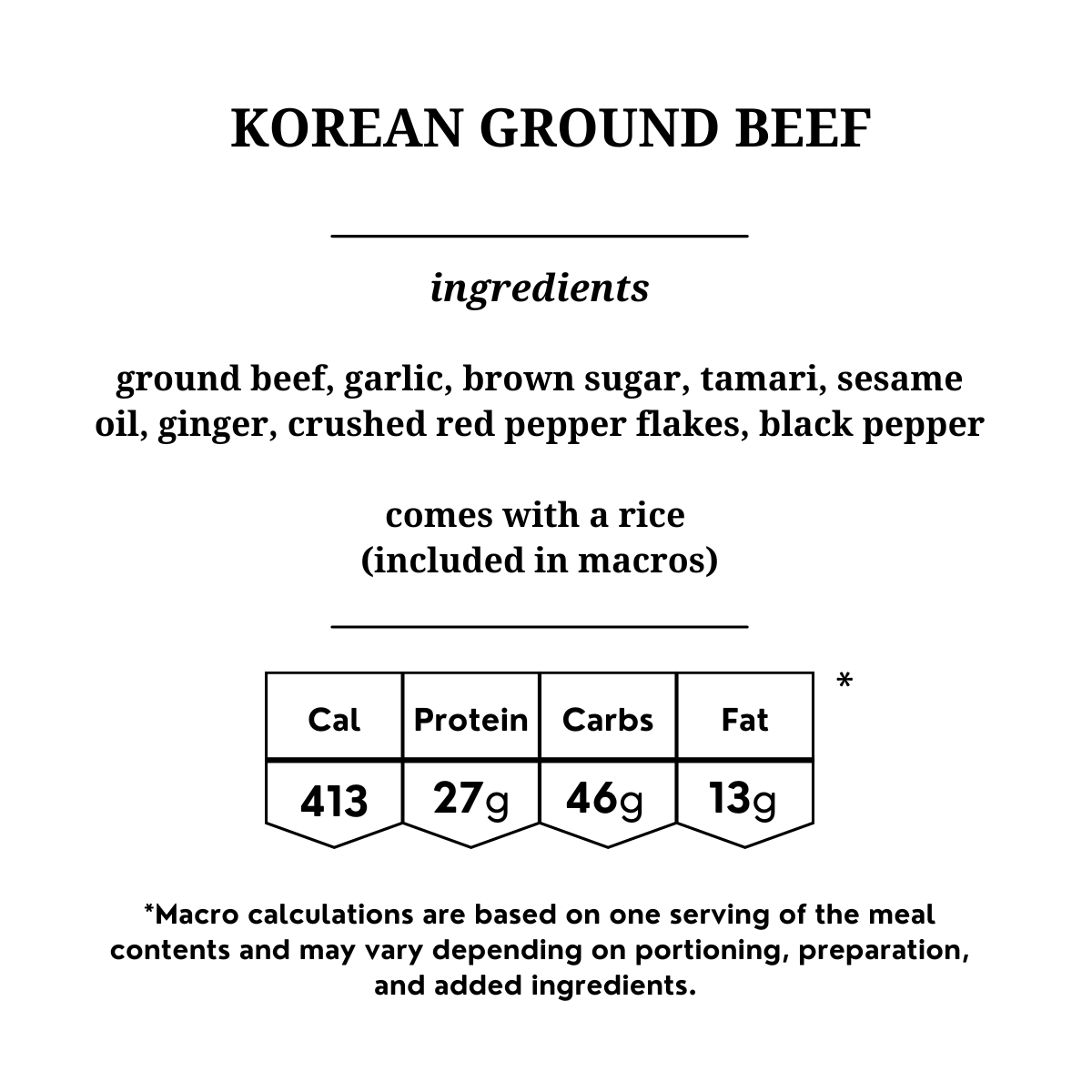 Korean Ground Beef