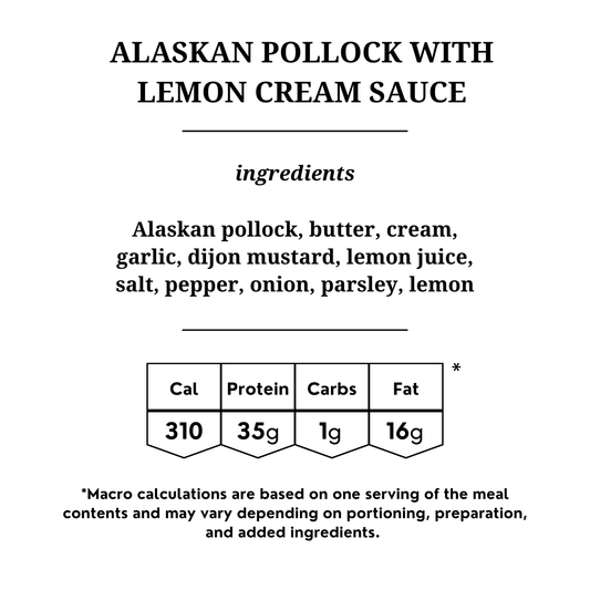 Lemon Cream Alaskan Pollock