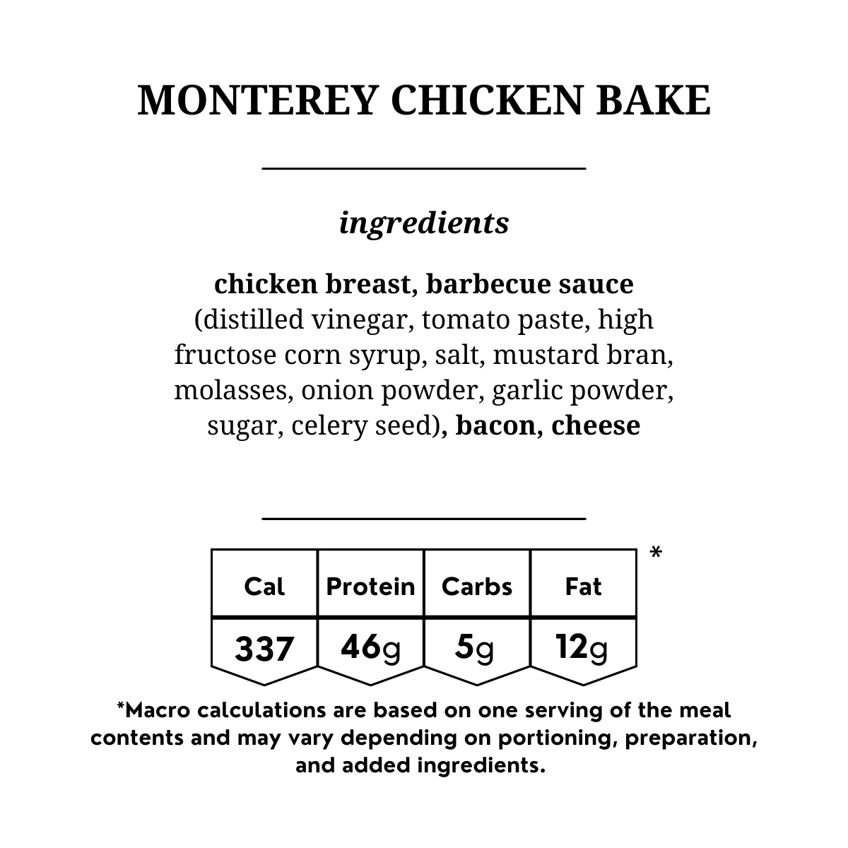 Monterey Chicken Bake