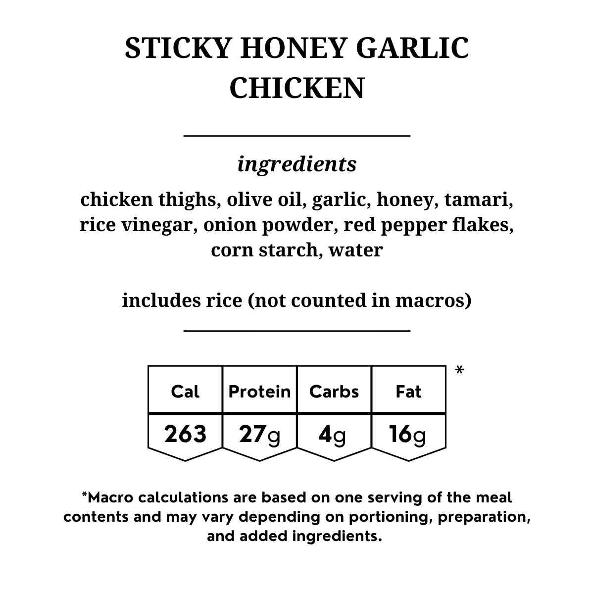 Sticky Honey Garlic Chicken