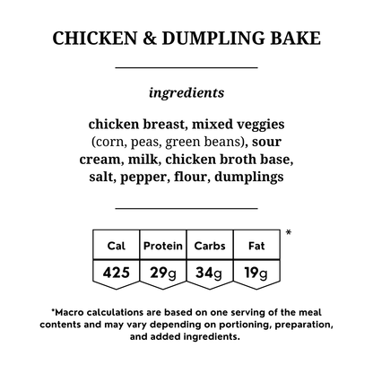 Chicken & Dumpling Bake