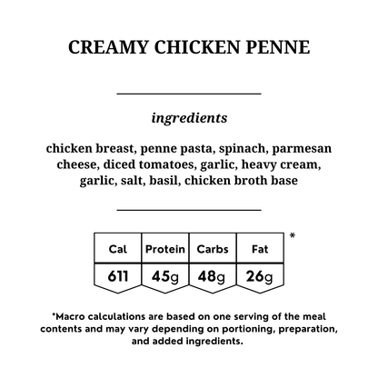 Creamy Chicken Penne