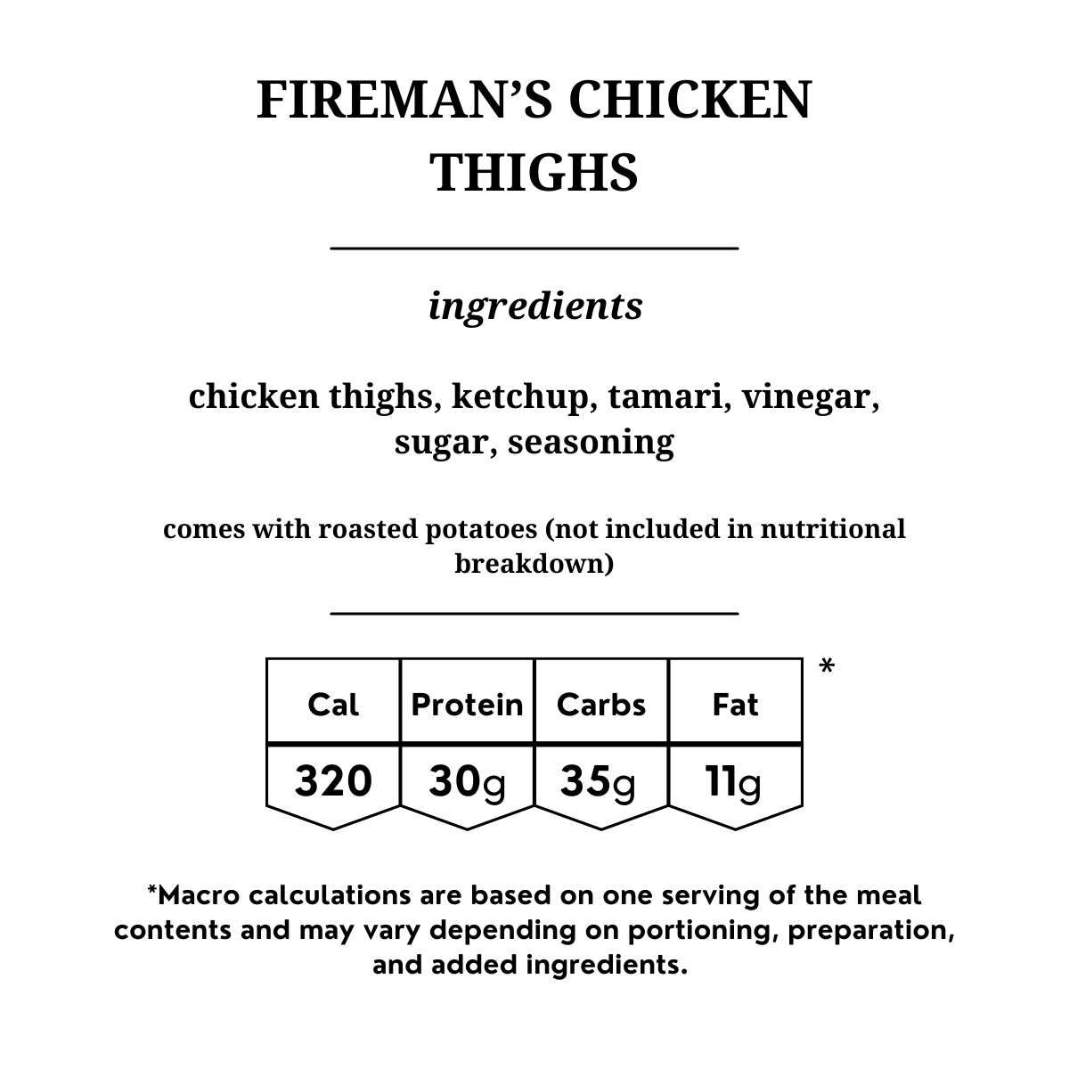 Fireman's Chicken
