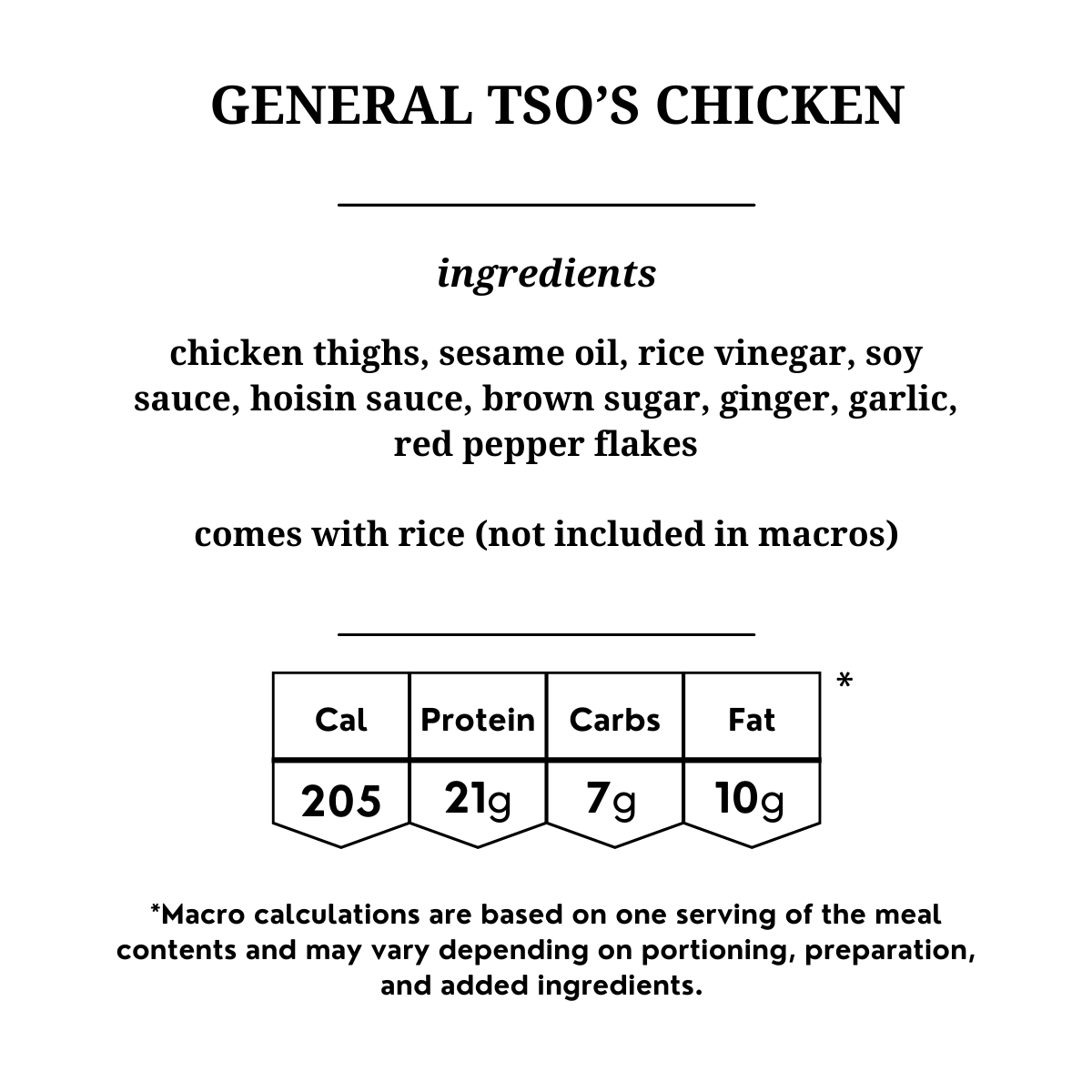 General Tso's Chicken