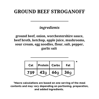 Ground Beef Stroganoff