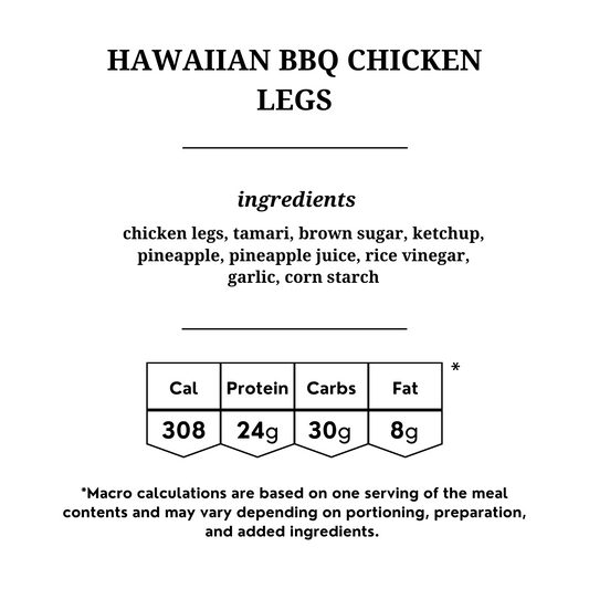 Hawaiian BBQ Chicken Legs