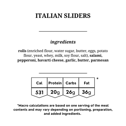 Italian Sliders