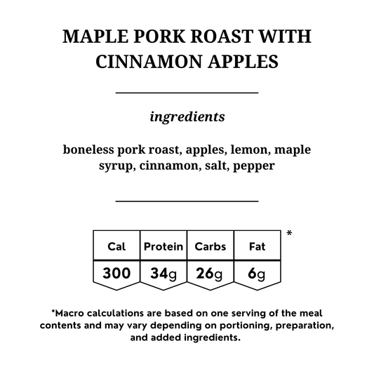 Maple Pork Roast with Cinnamon Apples