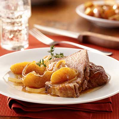 Maple Pork Roast with Cinnamon Apples