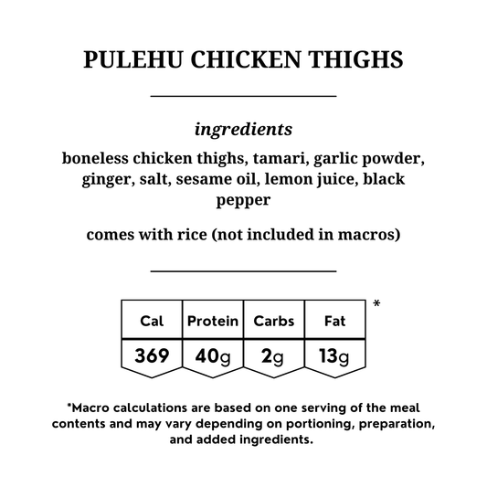 Pulehu Chicken Thighs