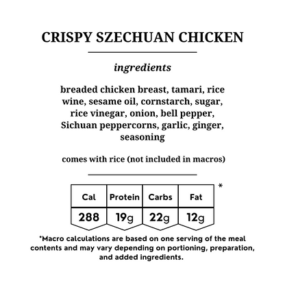 Crispy Szechuan Chicken