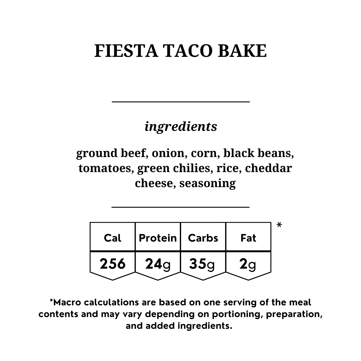 Fiesta Taco Bake
